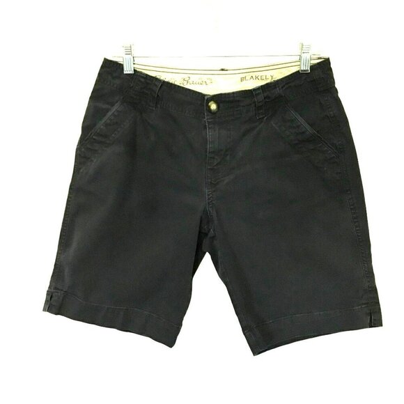 Eddie Bauer Women's Blakeley Cotton and Spandex Bermuda Shorts Size 4 Navy Blue - Picture 1 of 10